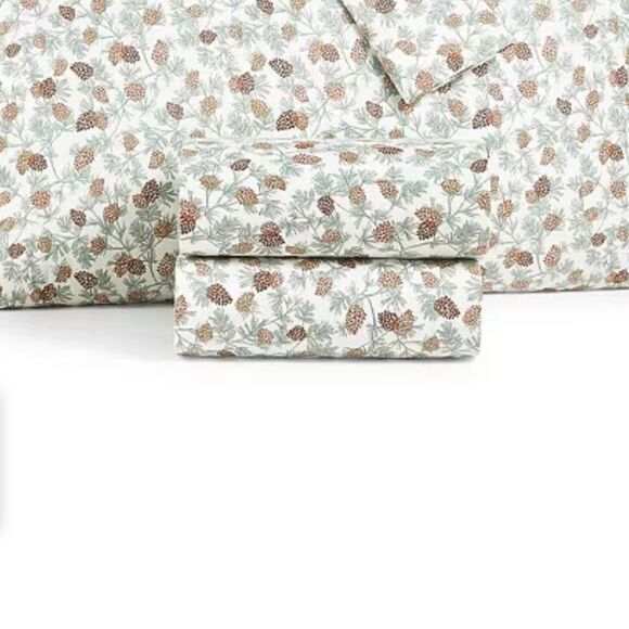 Martha Stewart holiday collection created for Macy's Twin sheets-FLANNEL NEW - Picture 1 of 1